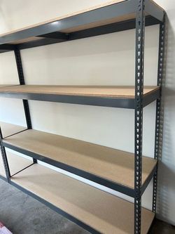 Garage Shelving 72 in W x 18 in D Storage Racks 4 Tier Easy to Assemble Stronger Than Homedepot And Lowes Delivery Available