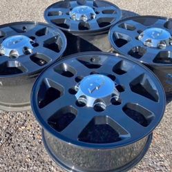 18” 8-LUG CHEVY SILVERADO 2500 WE FINANCE GMC SIERRA 3500 SET RIMS WHEELS FACTORY ORIGINAL