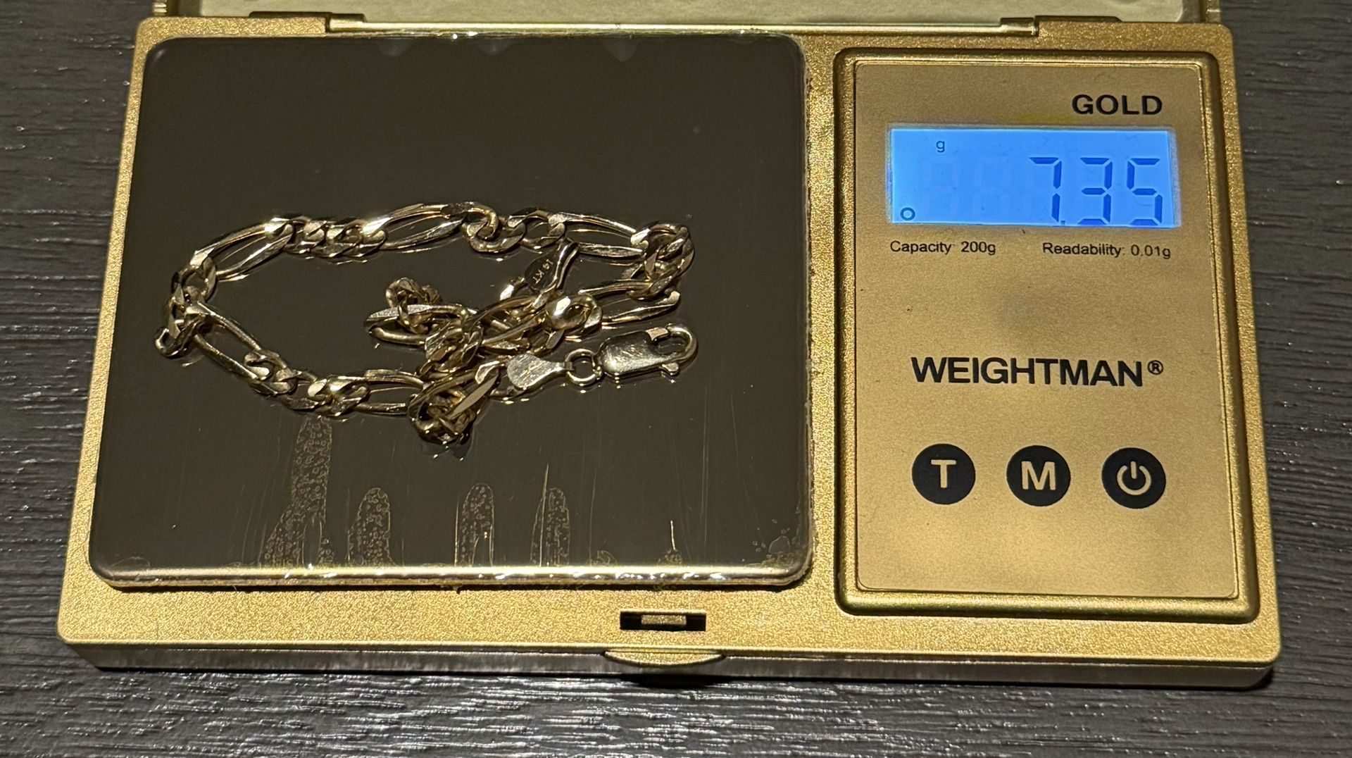 Gold Figaro Anklet 14k