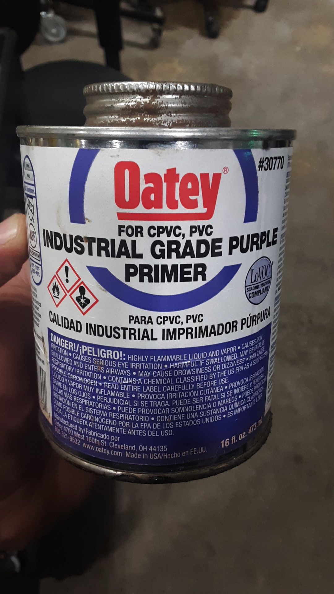 Industrial Grade Purple CPVC/PVC Primer
