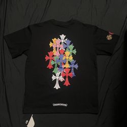 Multi color/blackChrome Hearts T-shirt 