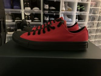 Converse red and black size 10