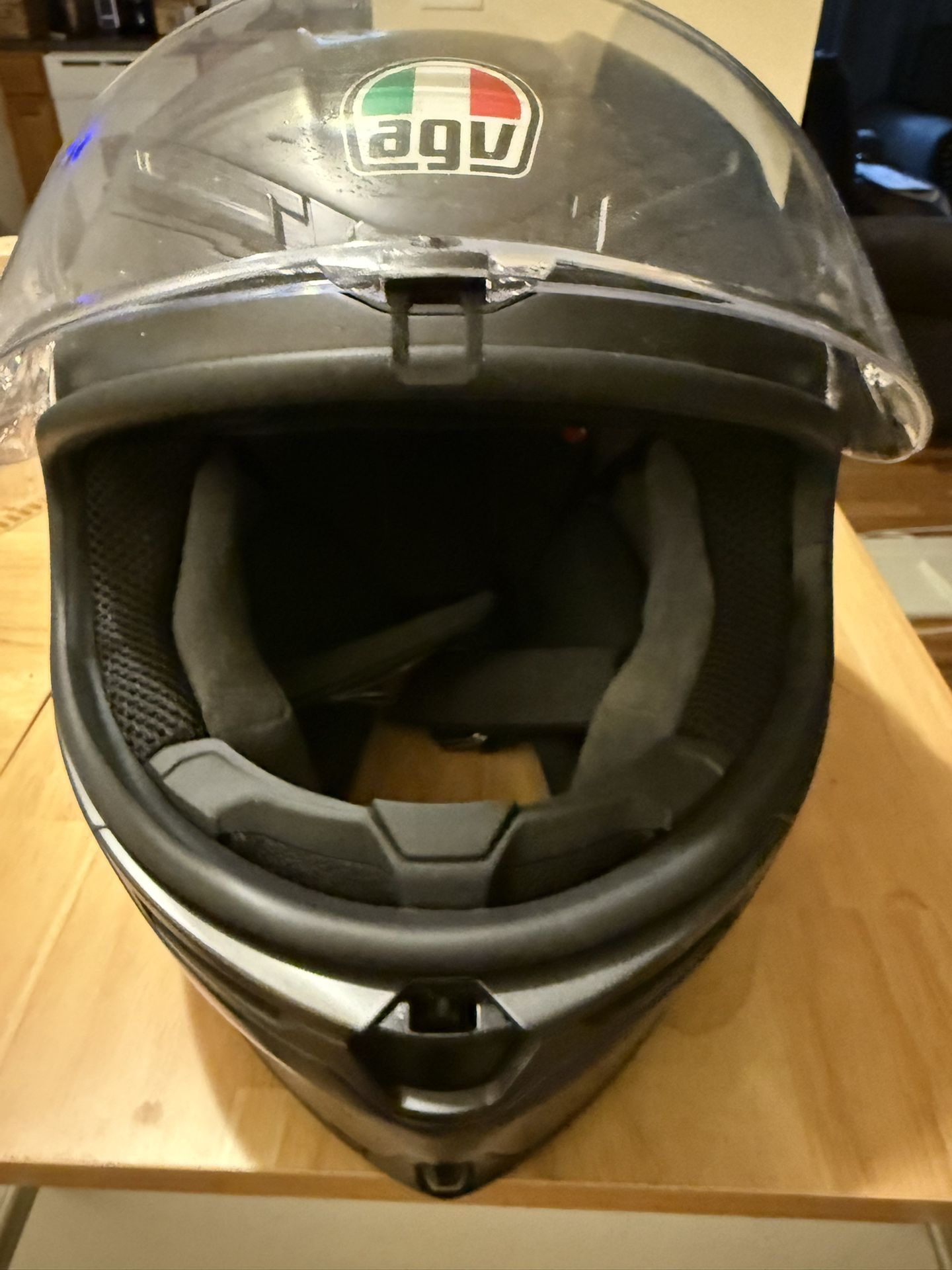 AGV K-6 Motorcycle Helmet - Matte Black, Small/medium