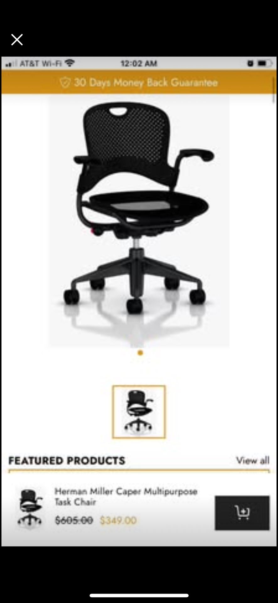 Herman Miller office chair, like new!