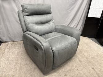 Grey Manual Reclining Armchair