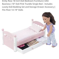 Emily Rose Single Bed Toy Doll 