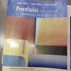 Precalculus 5e James Stewart. Used at ELAC