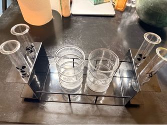 Science / Halloween Shot Glass & Beaker Set with Rack
