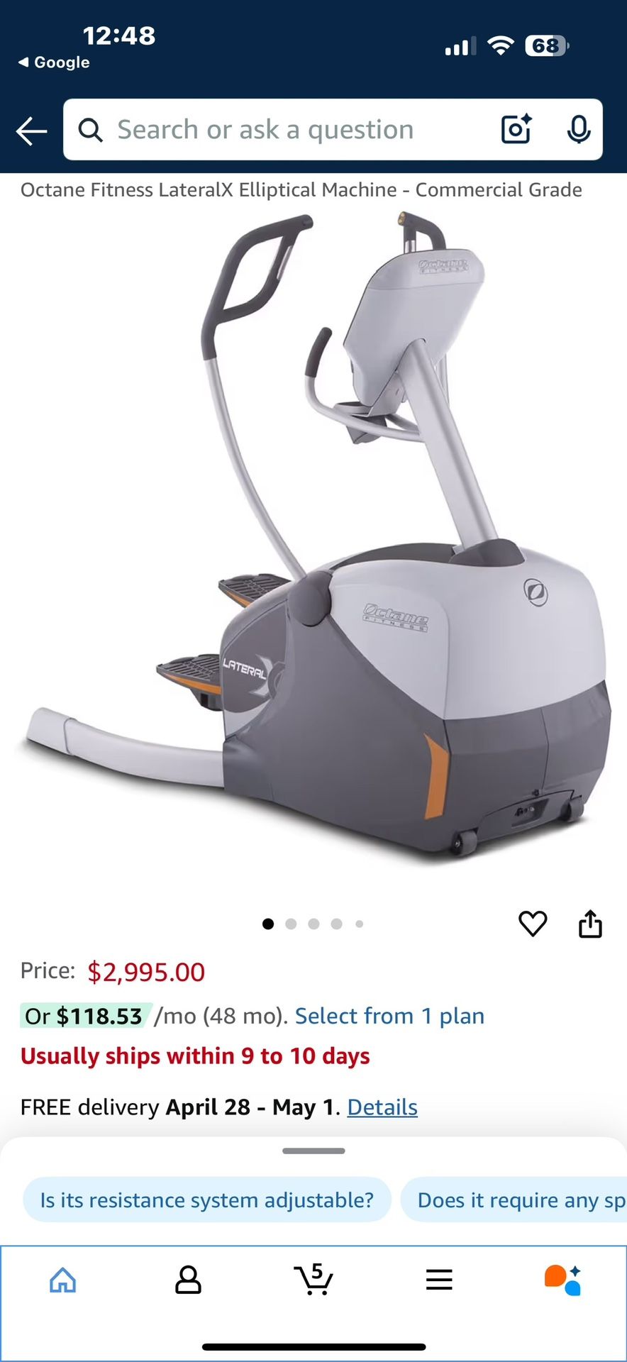 Octane Lateral x Elliptical