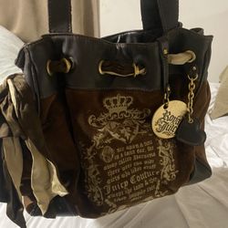 Vintage brown juicy couture purse tote bag 