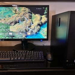 Complete Desktop PC Bundle – include 22” LG Monitor + WiFi + Keyboard & Mouse