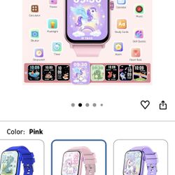 🆕 In 📦 Smart Watch for Kids,1️⃣2️⃣Puzzle Games HD Touch Screen,Step Counter,Heart Rate&Sleep Monitor,Flashlight,Music Player,12/24hr Educational Toy