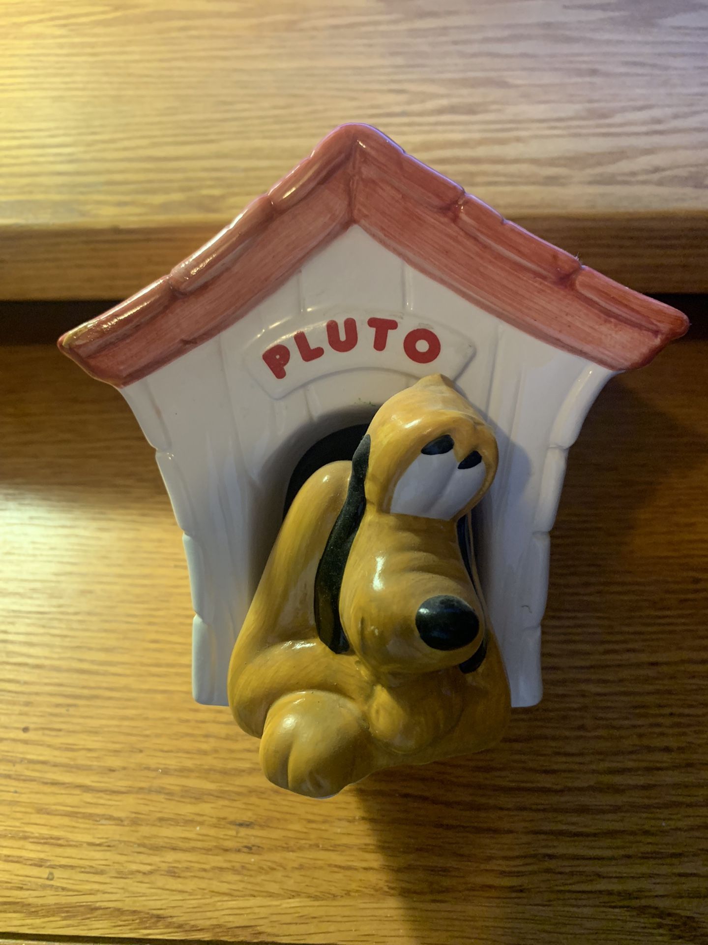 Rare Teleflora Ceramic Pluto In Dog House