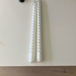White Taper Candles 