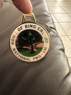 Vtg-PGA Bag Tag Bing Crosby