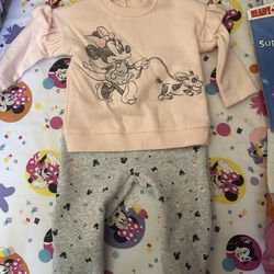 Toddler Girl Minnie Mouse Sweat Suit Set