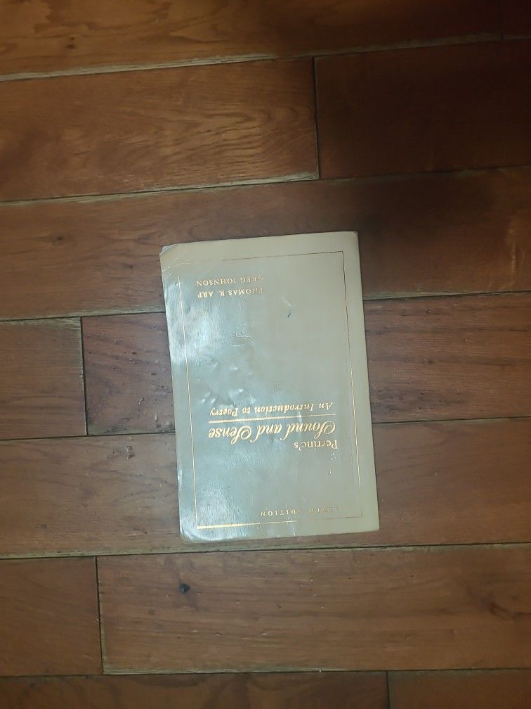 Sound and Sense Poetry Book