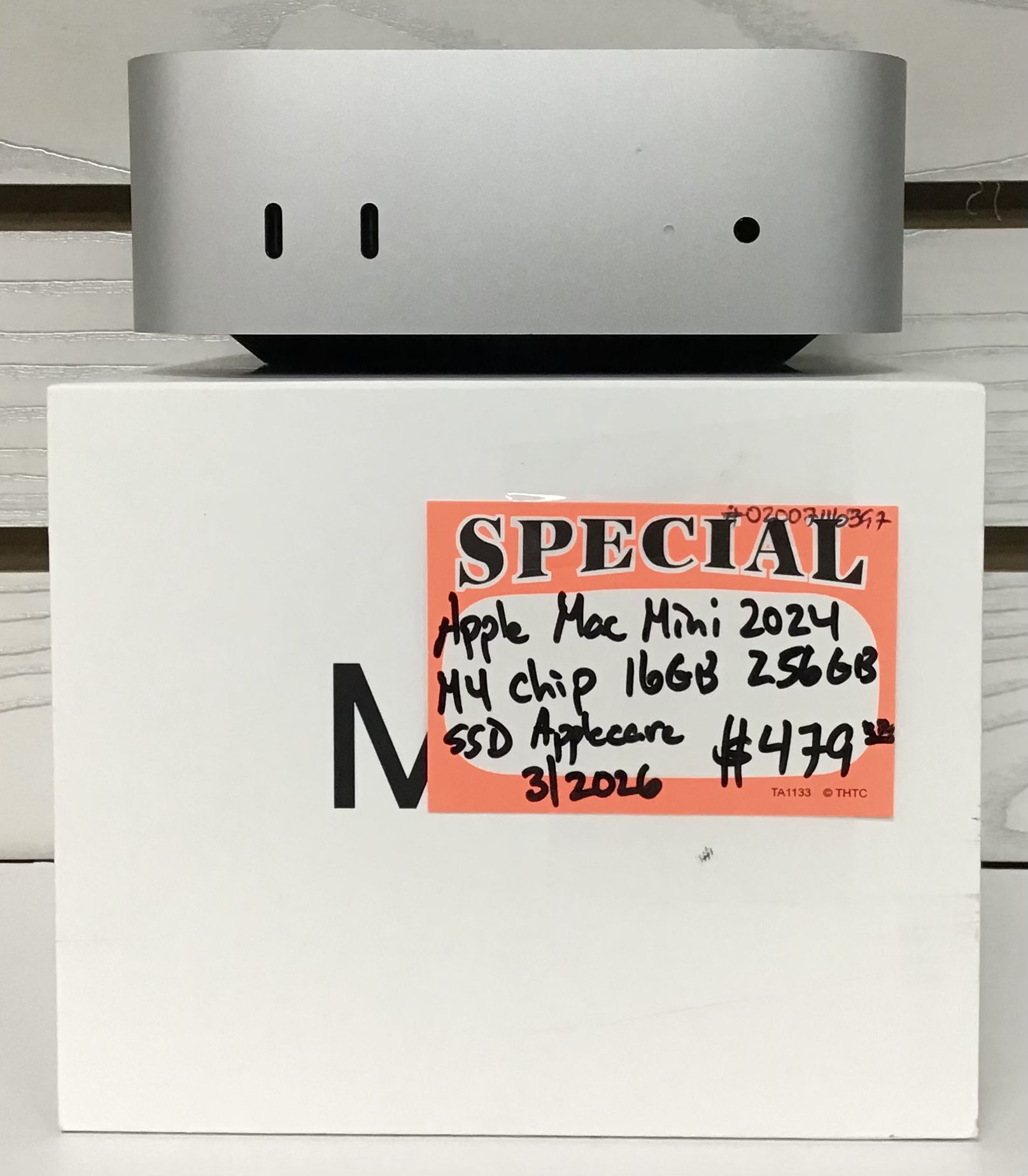 Apple Mac Mini 2024 M4 Chip 16GB 256GB SSD AppleCare 3/2026