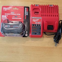Milwaukee M18-5.0 Battery & Charger- New