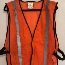 Body Guard HV020 Reflective Hi-Visibility Orange Safety Vest One Size Polyester
