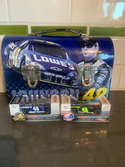 Collectables Jimmy Johnson Lunch Box with 2 Cars