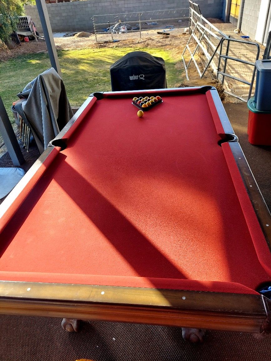 8 Ft. Buckhorn Pool Table