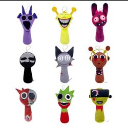 Sprunki plush scary Sprunki plush 9pcs