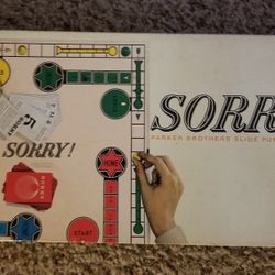 Vintage 1964 Parker Brothers Sorry Board Game 