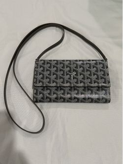 Goyard Gray Continental Wallet with Strap