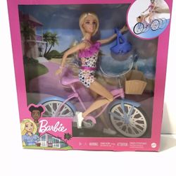 NEW Barbie Bicycle Play Set 