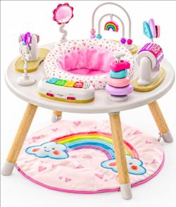 NEW Move2Play 4-in-1 Baby Activity Center Montessori Toddler Table Rainbow