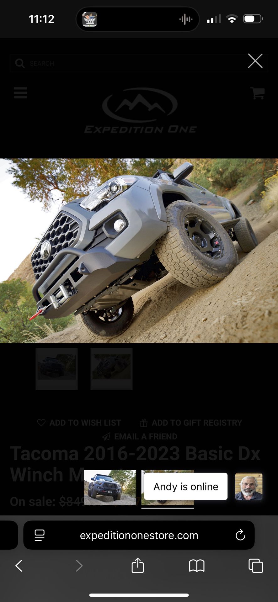 Tacoma Low Profile Bumper