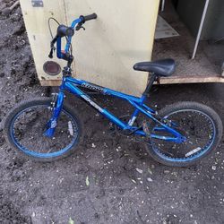 Blue Chrome Genesis BMX Bike