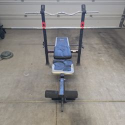 Weight Bench And Weights