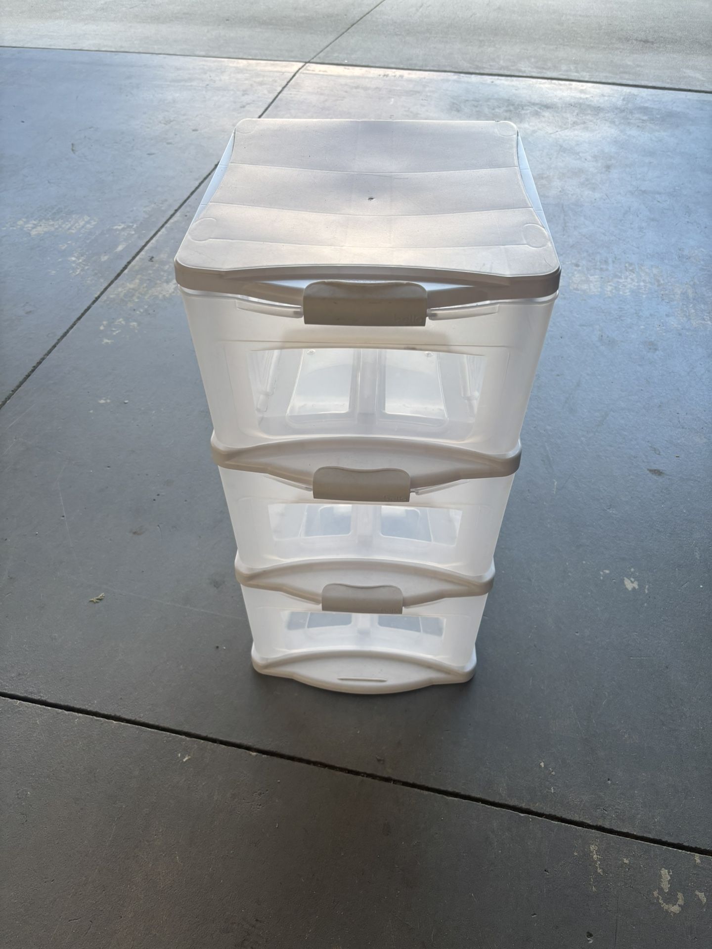 Bella 3 drawer Storage Tower Plastic 