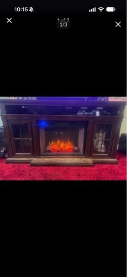 electric fireplace TV stand