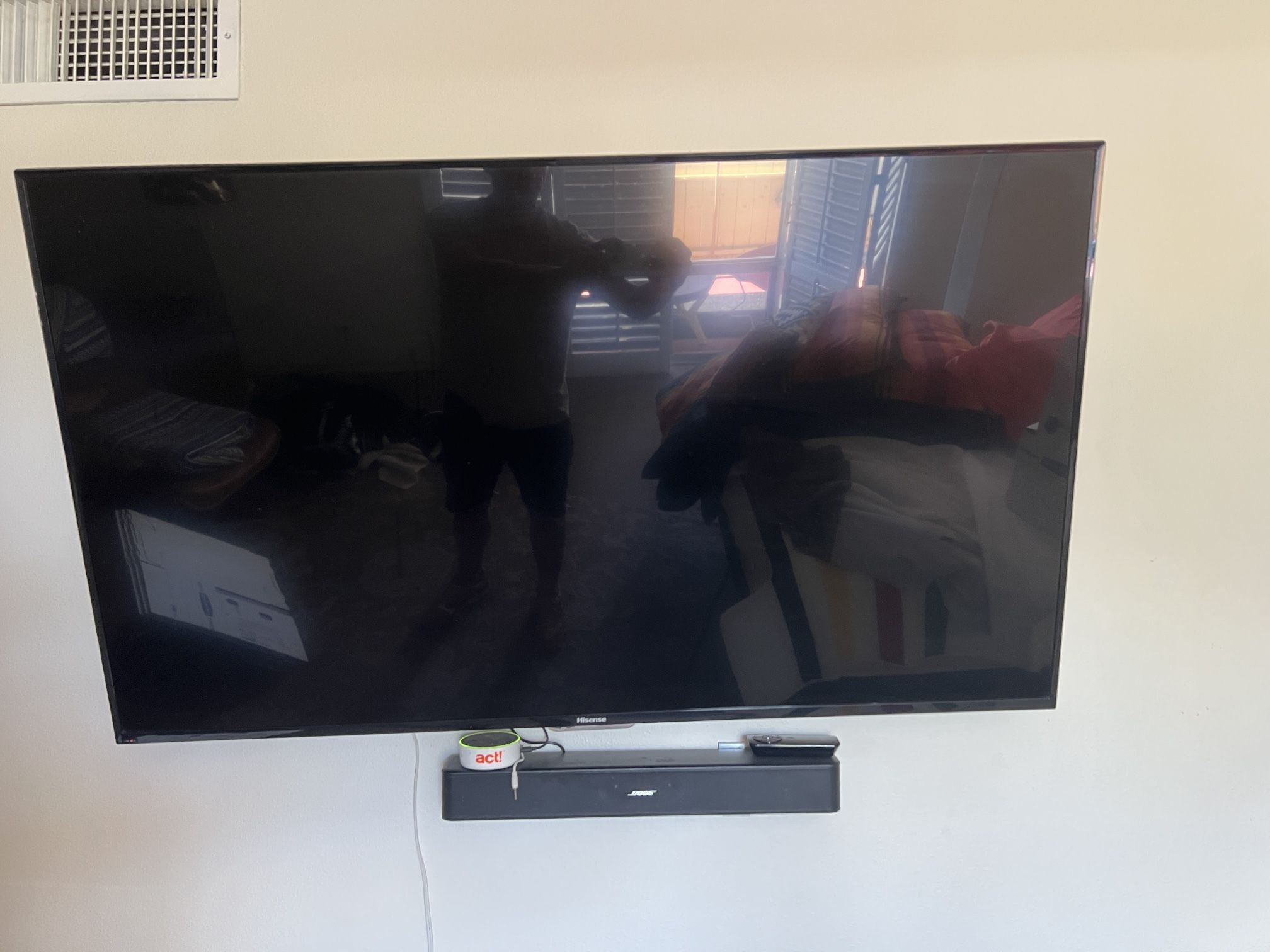 57” Flatscreen TV, Bose Sound Bar & More