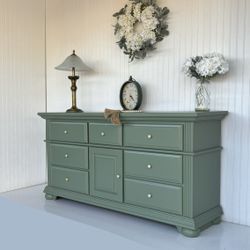 Sage Green Dresser - Chest Of Drawers - Dresser Set - Bedroom Set 