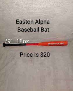 29" Easton Alpha Baseball Bat (Price Is $20)