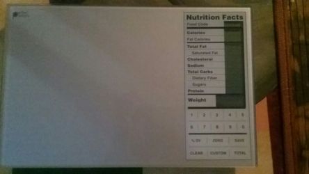 Food scale + Nutrition facts