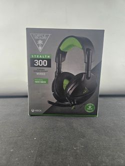 Turtle Beach Stealth 300 Xbox Gaming Headset Wired Amplified Mic Black Green
