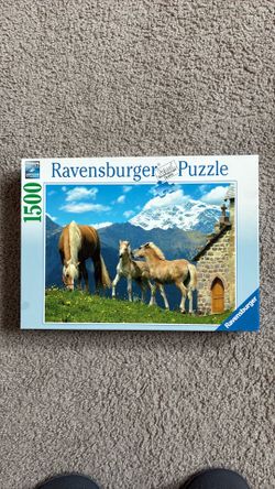 Ravensburger jigsaw puzzle HAFLINGER HORSES no missing pieces