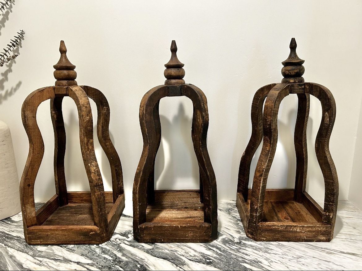 Wood Lantern (1 Available)