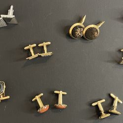 Set Of 9 Men’s Cuff Links