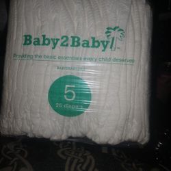 25 Baby To Baby Diapers  Size 5 
