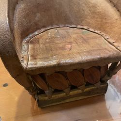 Leather /Wood Chait