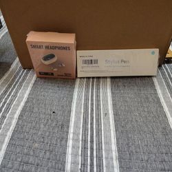 Smart Headphones And Stylus Pen .