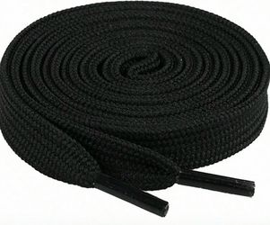 NEW: 5 pair of shoeslaces- 2 White and 2 Black + 1 White Elastic No Tie Shoelaces With Switch Buckle.