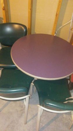 Table and chairs