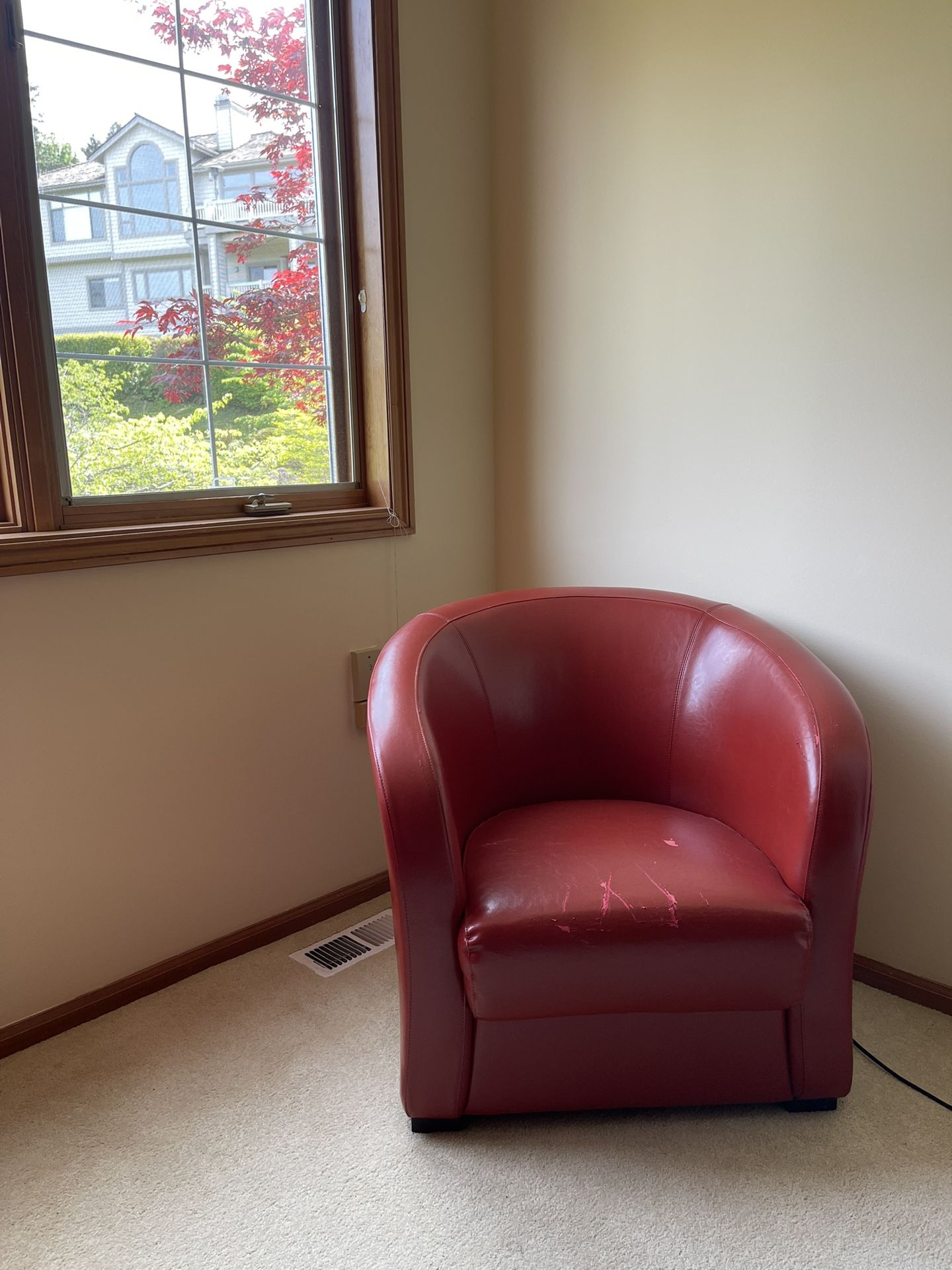 Very Comfy Red Accent Chair